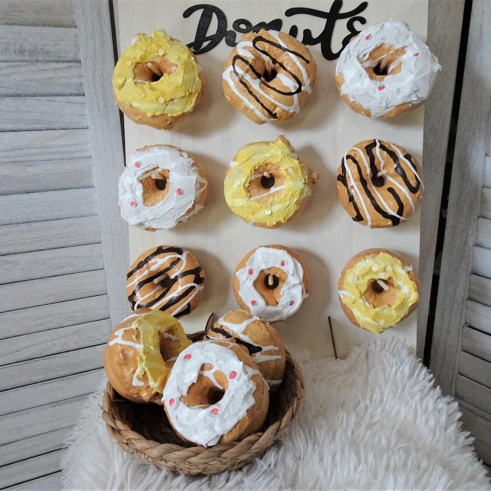 Fake Bake Donuts Set of 6 Handmade